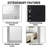 Laux Mosaic Large Floor Mirror, Full length Mirror, Full Body Mirror, Standing Mirror 66"L x 32"W-819388297