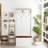 Wardrobe, Home Wardrobe, Bedroom Storage, Minimalist Coat Rack, Vintage White