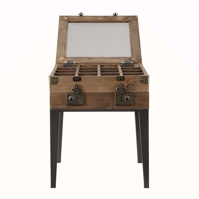 Table d'appoint rustique avec pieds fuselés