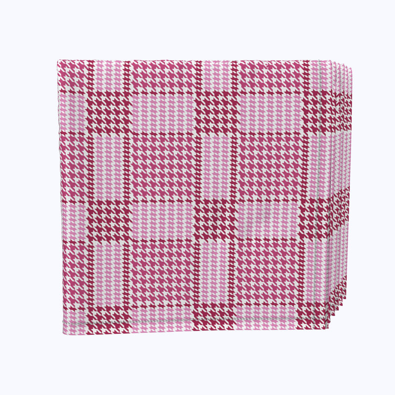 Polyester Houndstooth Square Napkin