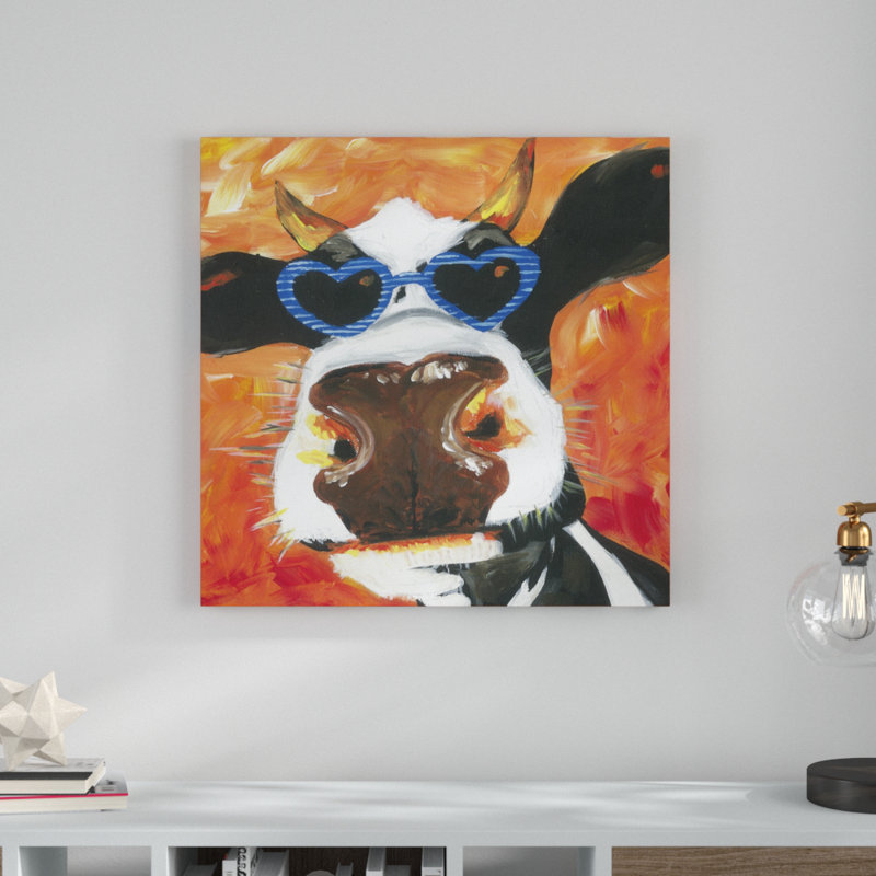 «Dapper Animal V», peinture sur toile, H 30 po x l 30 po, Toile tendue