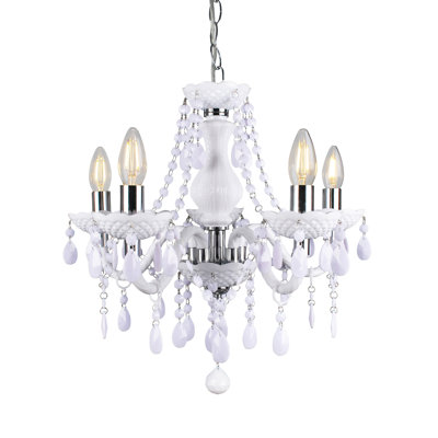 Xan 5 - Light Candle Style Chandelier