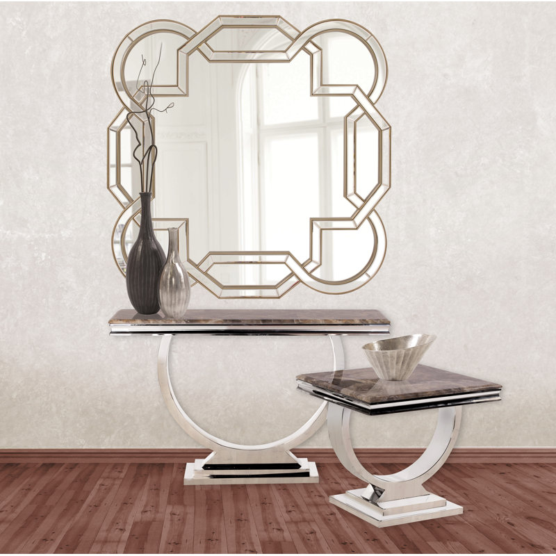Aleena Scalloped Beveled Wall Mirror