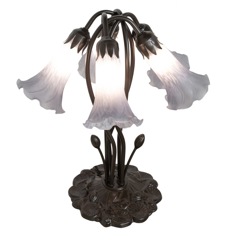 Tiffany Table Lamp, Gray, In-Line