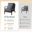 Chaise d'appoint en velours côtelé Mid-Century-1437971530