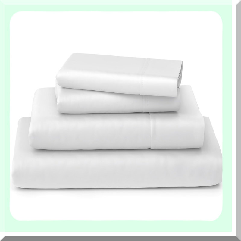 CoolBamboo Silky Soft Sheets Set - Luxury Blend of Bamboo Rayon, Cooling & Breathable, Deep Pockets, 5-Piece Bedding Set