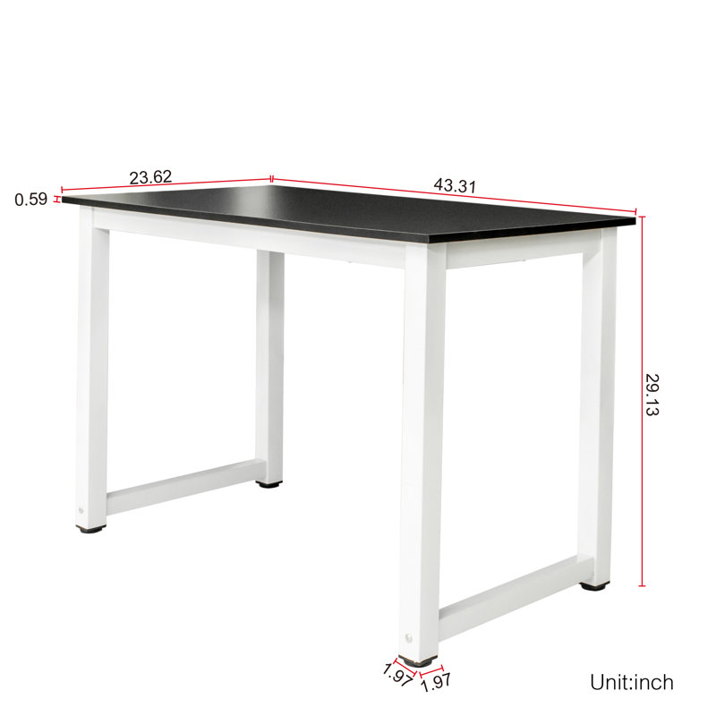 43.31" Wide Writing Desk