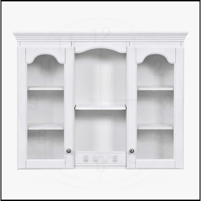 Versatile Bathroom Wall-Mounted Cabinet with Adjustable Shelves and Stylish Mirror