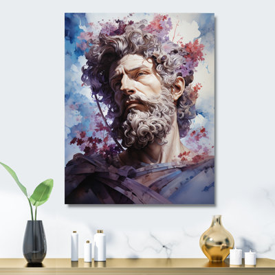 Portrait de l'empereur Marcus Aurelius - décoration murale empereur en métal