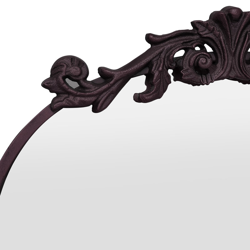 Miroir de salle de bain Enville 19 po x 30 po, rétro, or antique, orné et traditionnel pour la salle de bain, le salon, le foyer, l'entrée, le lavabo 