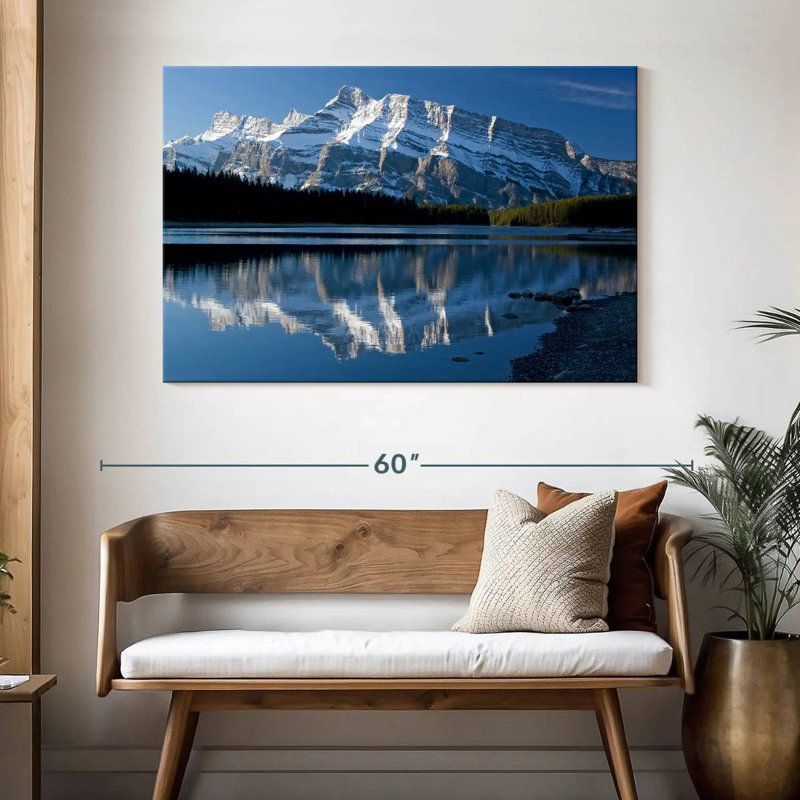 Alvord Lakeside Mountain Reflection, H 32 po x l 48 po