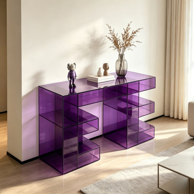 Console mauve en acrylique