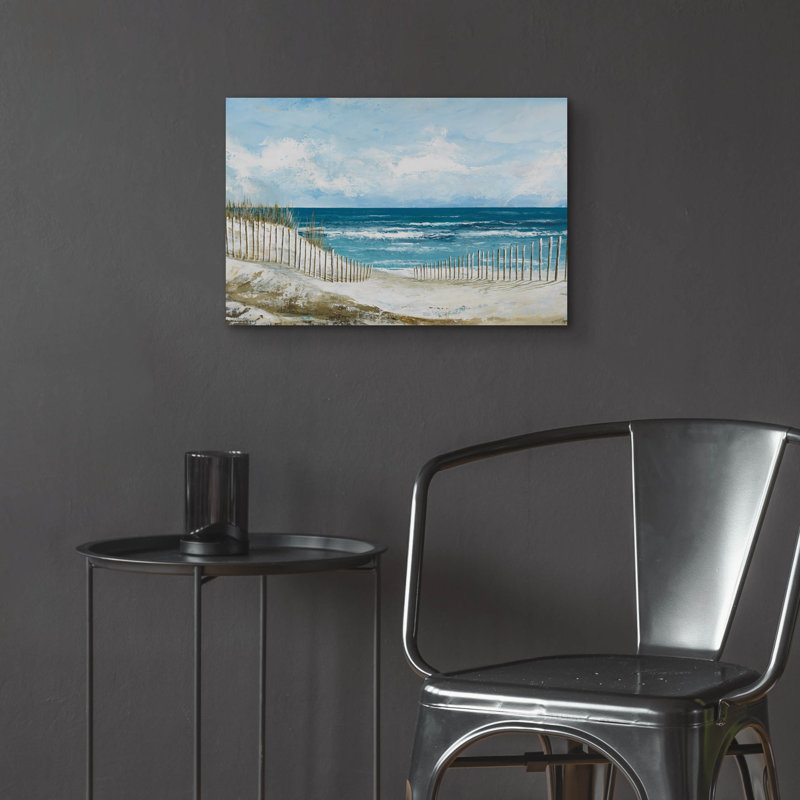 Art mural en verre épique «Tranquil Sea No. 1» par Max Maxx, 24 po x 16 po, H 16 po x l 24 po