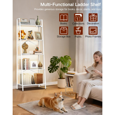 160cm H x 56cm W Metal Etagere Bookcase