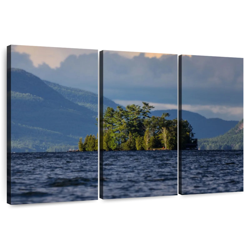 Alvord Lake George Island, 42" H x 65" W