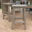 Madison Bar Stools (2pc)  Set of 2 Premium Cedar Wood Bar Stools with Timber Grey Stain, Durable Outdoor Seating for Gazebos and Patio Bars