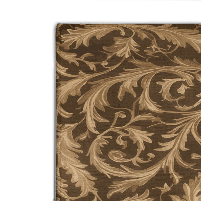 Tapis d'intérieur et d'extérieur brun français, Rectangulaire 2 pi x 3 pi