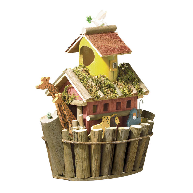 Demah 12.5'' H x 6.5'' W x 12.5'' D Birdhouse