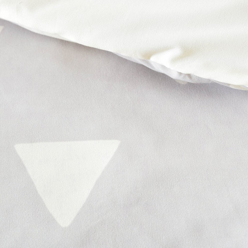 Bianca Green Polyester Geometric Shapes Duvet Cover, Twin/Twin XL Duvet Cover + 1 Standard Sham