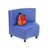 Kid Comfort Collective Modular Wedge Chair - Blue-124164585