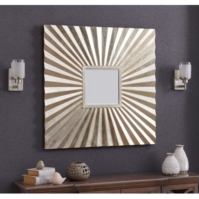 Hexham Wood Flat Wall Mirror