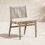 Chaise d'appoint d'extérieur avec coussin Baltzer Eucalyptus-408166952