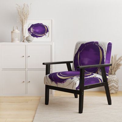 Fauteuil d'appoint rembourré «Giampaola - Gold Circle»