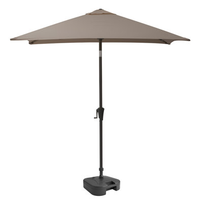 Helland 6' 6" x 6' 6" Square Market Umbrella with Base
