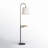 Varuna 65'' Natural/Antique Brass/Black Tray Table Floor Lamp with USB