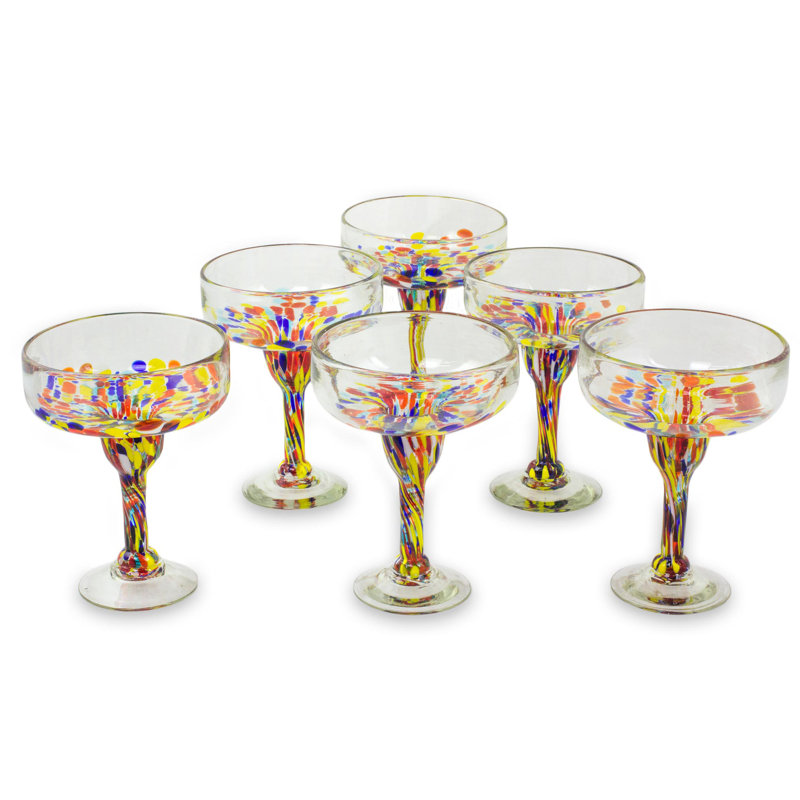 13 oz. Hoberg Confetti Festival Verre à margarita
