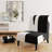 Crossing Paths II - Modern Velvet Upholstered Slipper Chair-112840504