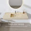 Lavabo de salle de bain à fixation murale 47 po avec trou pour robinet en café au lait 47 po