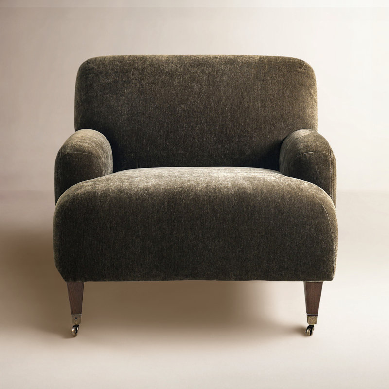 Kent Armchair, Malmo Olive Polyester Blend