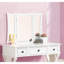 Ensemble de coiffeuse moderne unique pour chambre à coucher avec tabouret, miroir pliable, tiroirs, placage en MDF, meuble de toilette 1 pièce-66783891