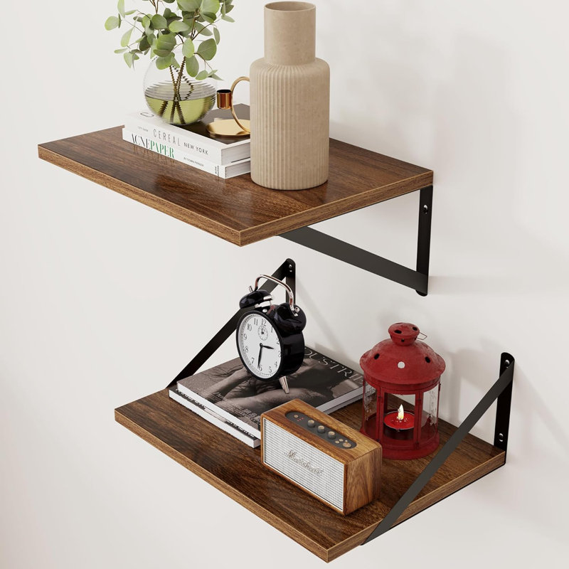 Ossiel Floating Shelf, Walnut
