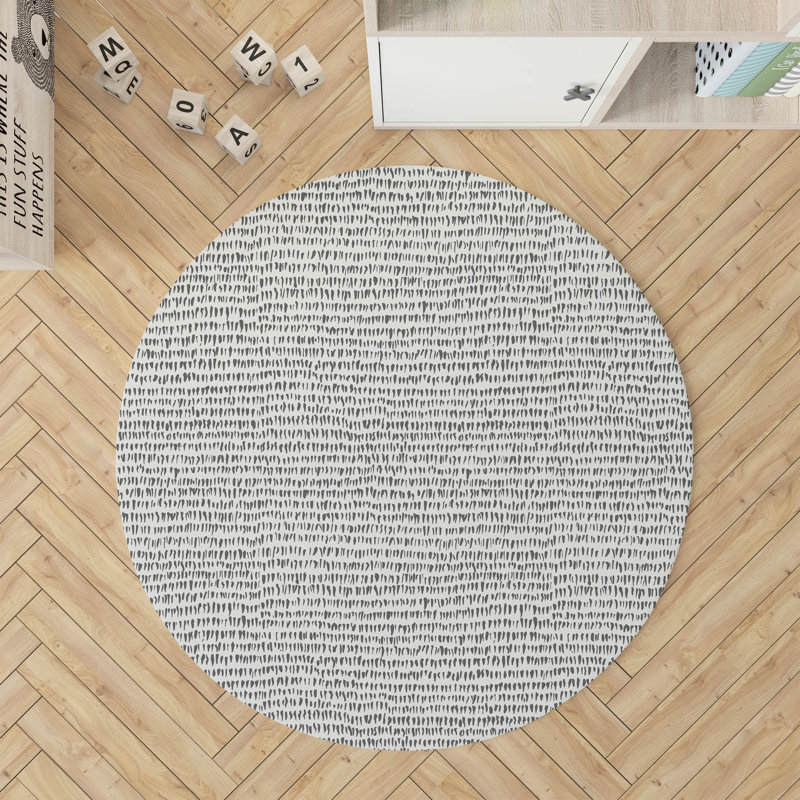 Crops Kids Play Mat, Ivory/Charcoal