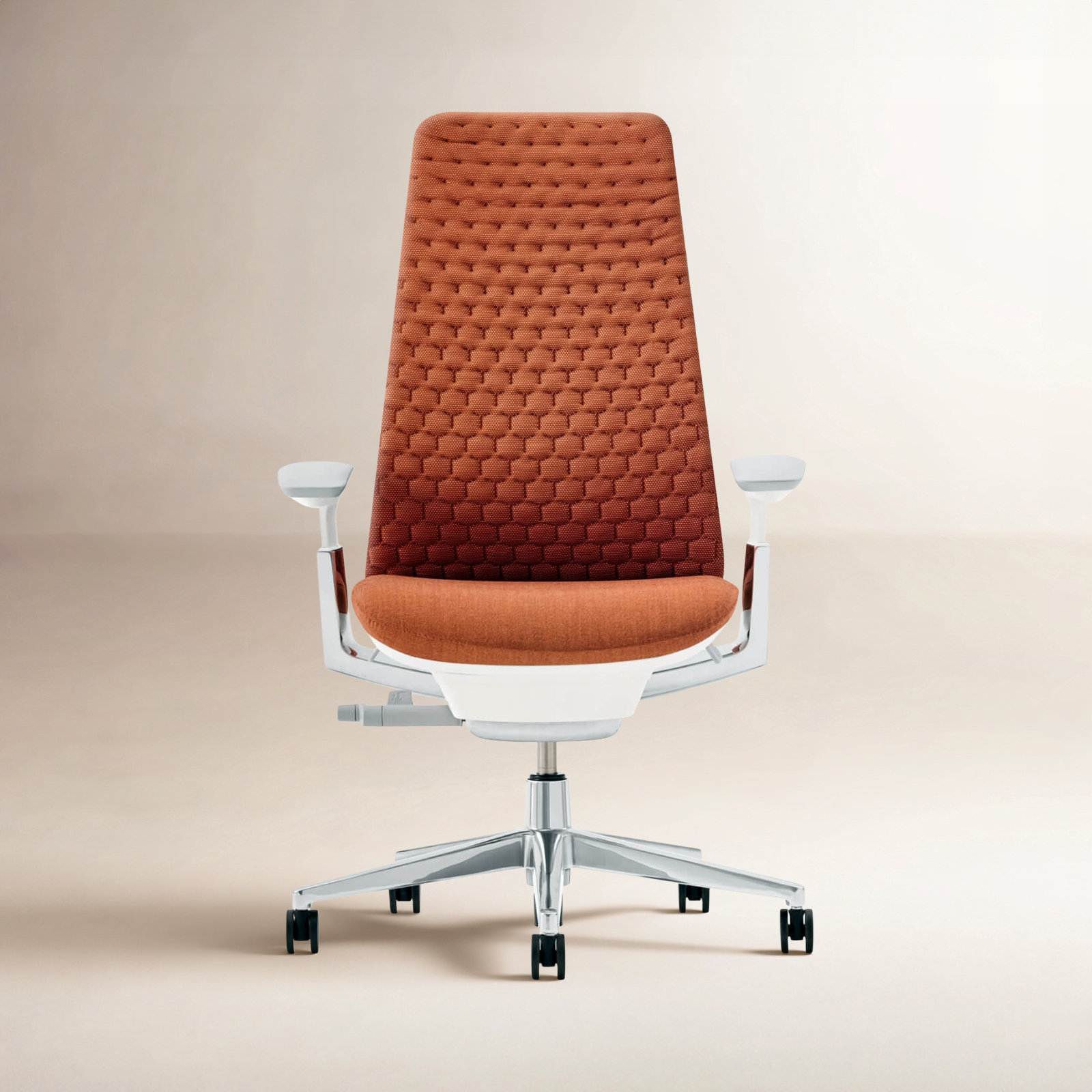 Fern Office Chair with Lumbar Support, No, Ember