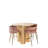 Balmain Counter Height Round Dining Table with Sculptural Column Legs – Modern Wood Dining Table  
