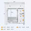 Meuble-lavabo de salle de bain sans lavabo