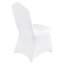Housses de chaises pliantes universelles extensibles en spandex, ensemble de 150, blanches, lavables, pour mariages, repas et banquets