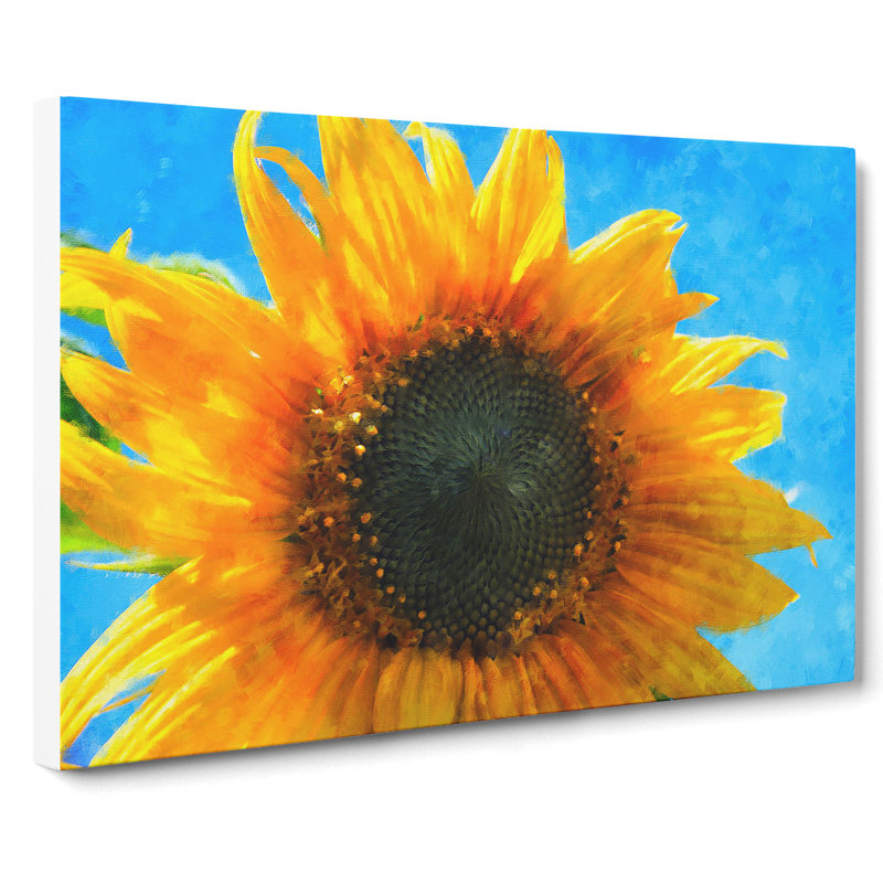 Sunflower Vol.4 - Wrapped Canvas, 35cm H x 60cm W x 3cm D