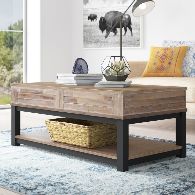 Aguila Solid Wood Lift Top Coffee Table with Storage