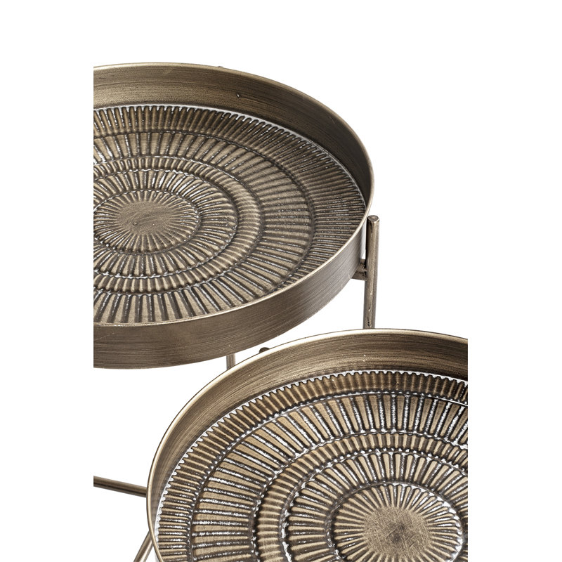 2 Piece Side Table Set