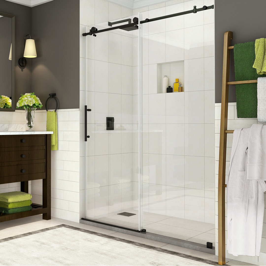 Coraline 60" x 76" Single Sliding Frameless Shower Door Aston Glass 