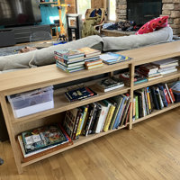 Blu Dot Open Plan Long and Low Bookcase in Black
