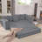 Convertible Sleeper Sofa Couch With Pillows