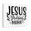 Jesus Praying Mama - Wrapped Canvas Print-1777020026