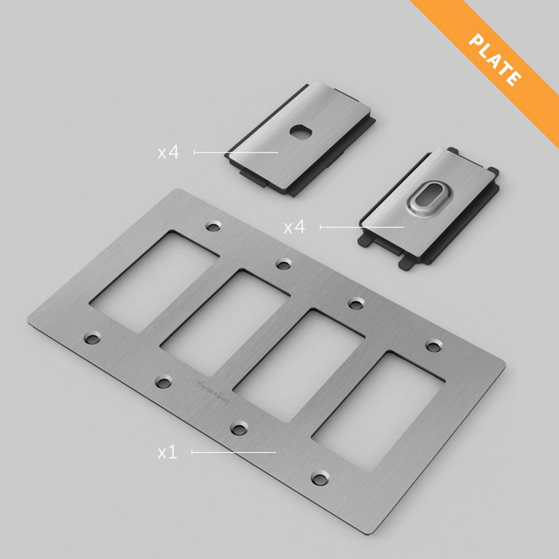 4G Plate / Logo, Steel