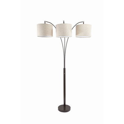 Sakas 84'' Bronze Arched Floor Lamp