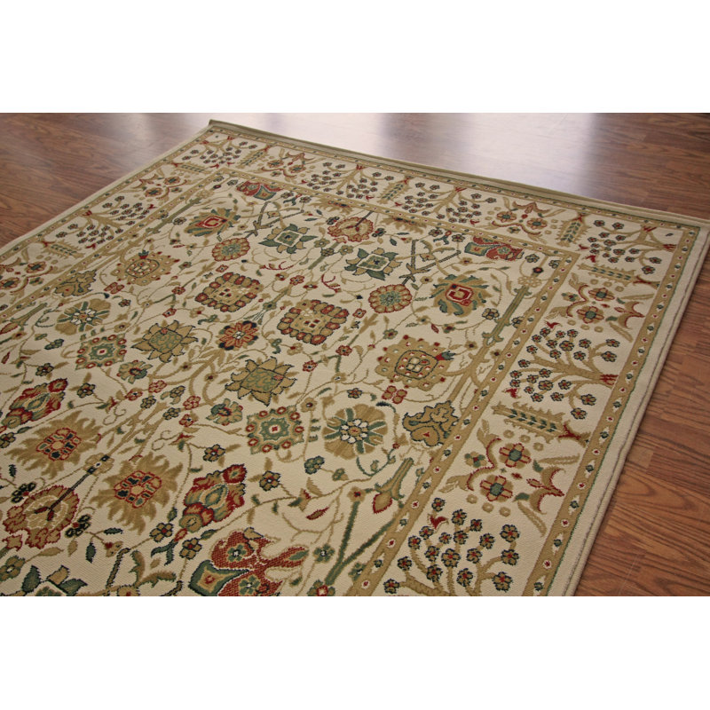 Tapis beige Eli-Joseph Elegance, Rectangle 5 pi 3 po x 7 pi 9 po